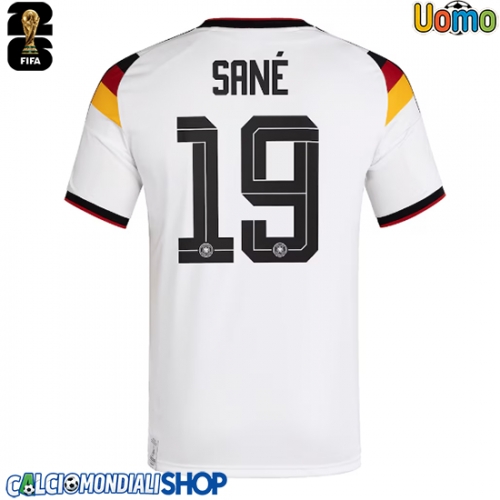 Maglie da calcio Germania Leroy Sane #19 Prima Maglia Mondiali 2026  Manica Corta
